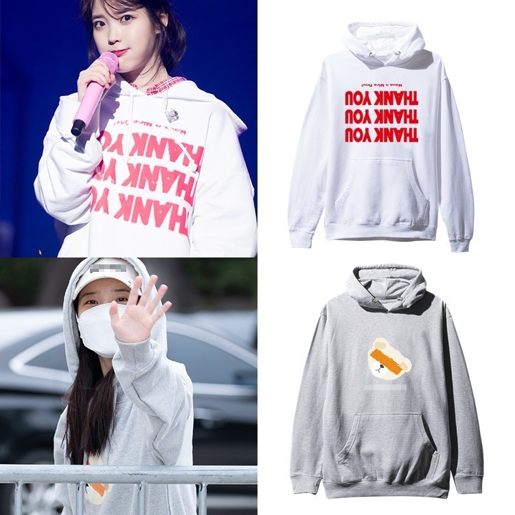 Iu Li Zhienスウェットシャツプルオーバーパーカープラスベルベットの薄い秋冬ジャケット男性と女性用