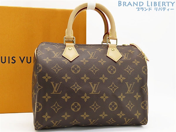 未使用ルイヴィトンモノグラムスピーディ25ハンドバッグミニボストンバッグダークブラウンM41528M41109
