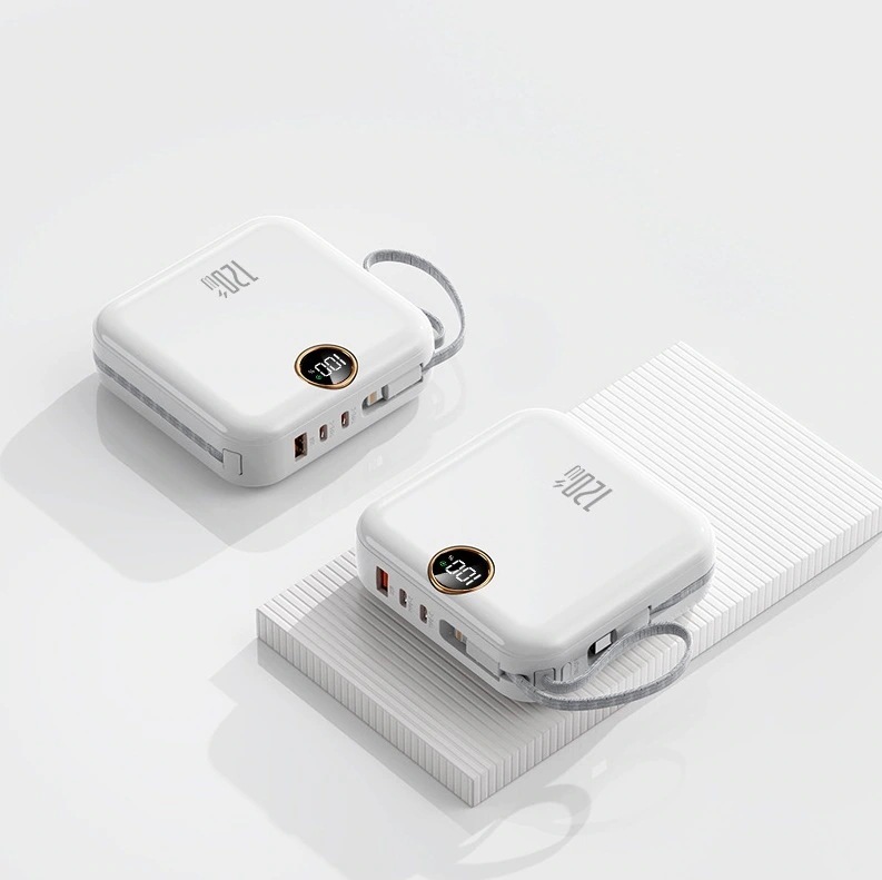 充電宝IMFは超高速充電宝の持参線をサポート飛行機に乗ることができる10000ミリアンペア小型携帯モバイル電源の小型軽量化アップル20000 Mに適用