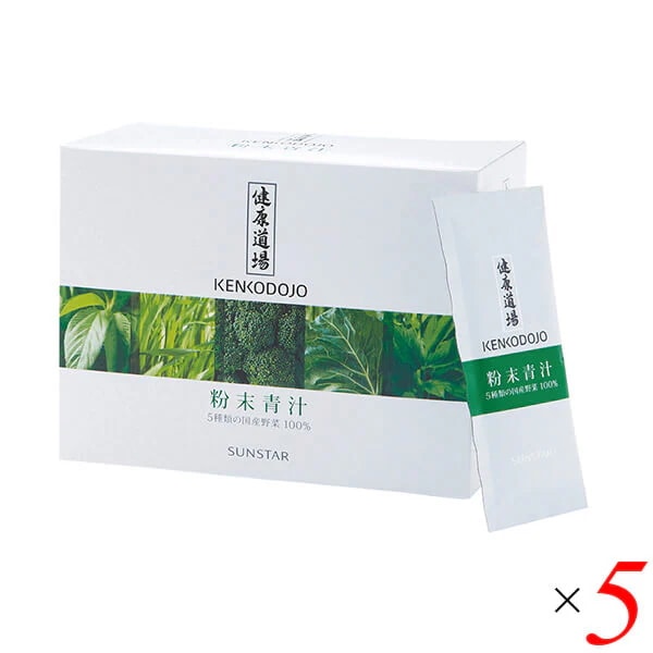 サンスター 健康道場粉末青汁 300g(10g30) 5個セット