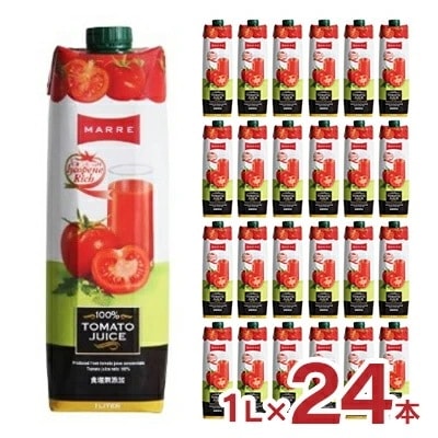ジュース トマト マルレ 100% トマトジュース 濃縮還元 1L 24本 紙パック トルコ MARRE