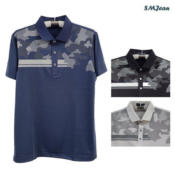 SMJ1284 半袖カラーTシャツ 中年男性カラーTシャツ 夏