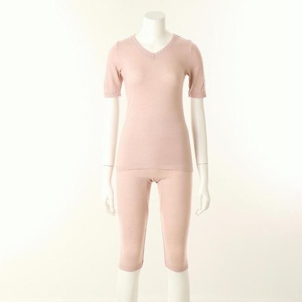 女性保温インナー 上3部下7部セット VLG5068AMSG