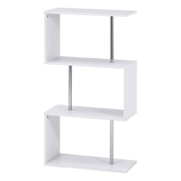 S字型ディスプレイラック3段 オークホワイト 51487 4,692円