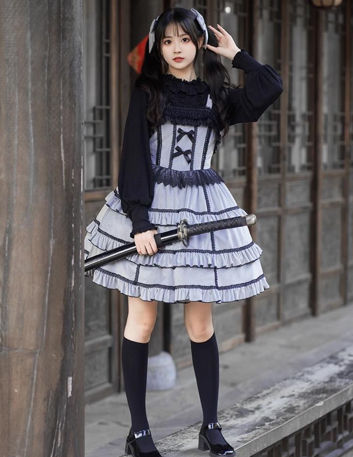 【新作登場 最安値!】13ロリータ ワンピース　 ゴスロリ コスプレ メイド服 コスチューム 文化祭 学園祭 衣装 仮装 ハロウィン おすすめ 可愛い 長袖 ドレス　日常　写真　舞台　花嫁　洋