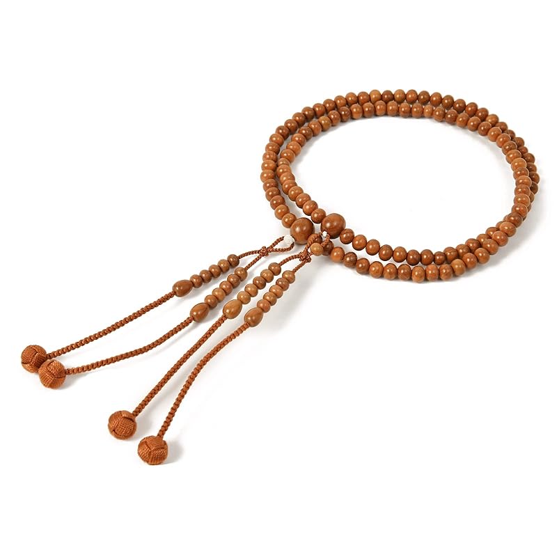 shingon.shop 念珠 数珠 真言宗 正梅 尺二 共仕立 利久梵天 (茶色) 桐箱入り