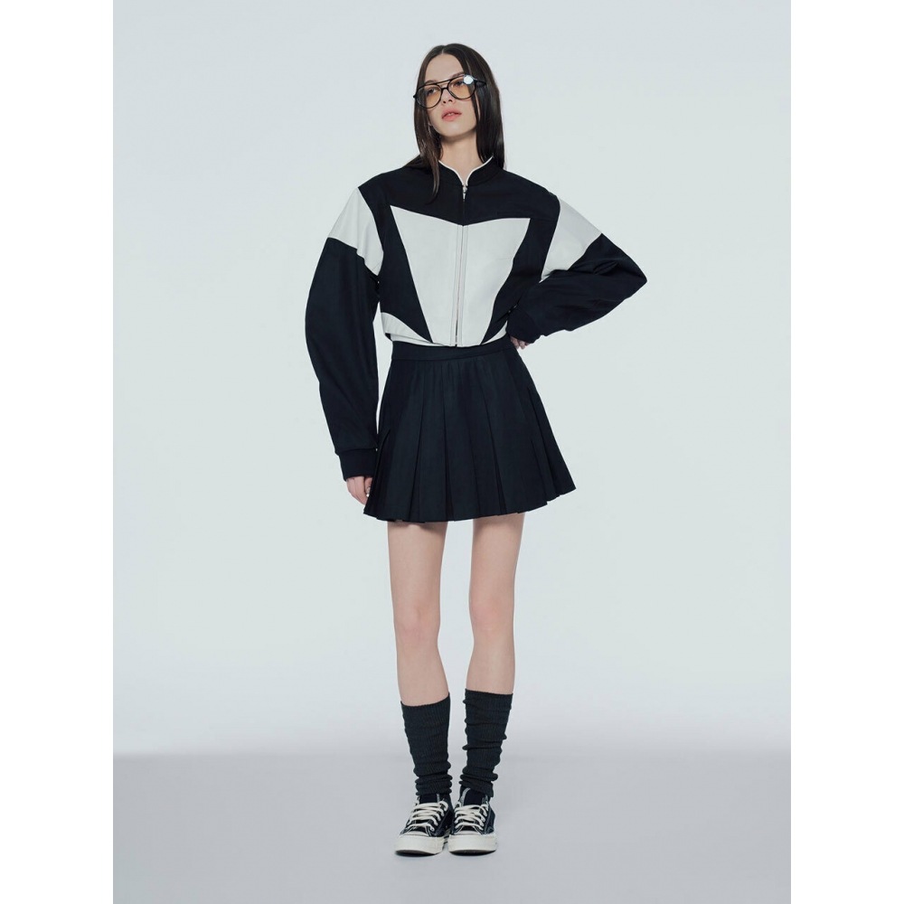 インスタントファンクラッププリーツスカート