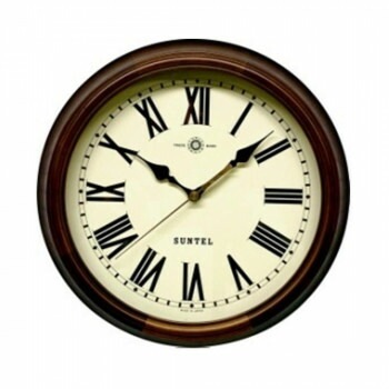 さんてる クォーツ 日本製 レトロ時計（アンティーク掛け時計）アンティークブラウン QL714_R