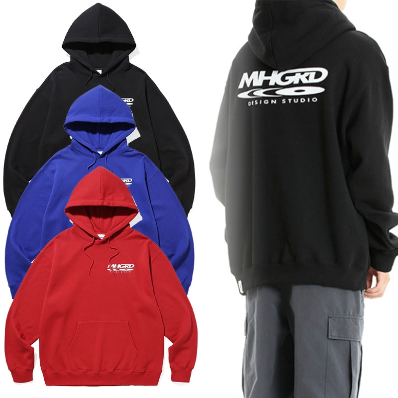 通販 DISC 3カラー LOGO 韓国ファッション 韓国人気ブランド 長袖 冬服 MG2CFMM421ARE HOODIE パーカー・トレーナー  カラー:レッド - aegis.qa