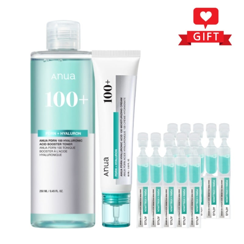 PDRN ヒアルロン酸 3種セット (セラム1ml×10個+トナー250ml+クリーム60ml) / 韓国スキンケアセット / 潤い集中ケア / 敏感肌におすすめ