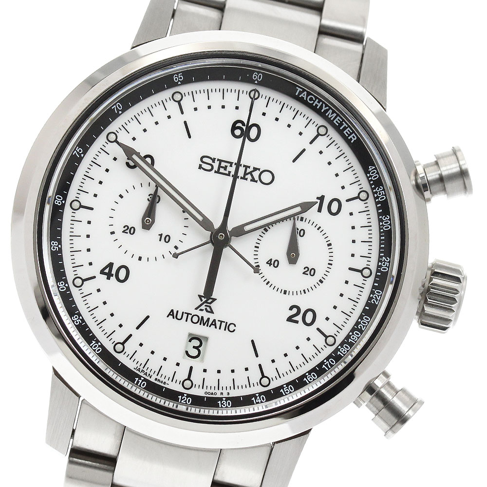 セイコー SEIKO SBEC007/8R46-00A0 プロスペックス スピードタイマー メカニカル クロノグラフ 自動巻き 極美品 箱・保証書付き_958055【中古】