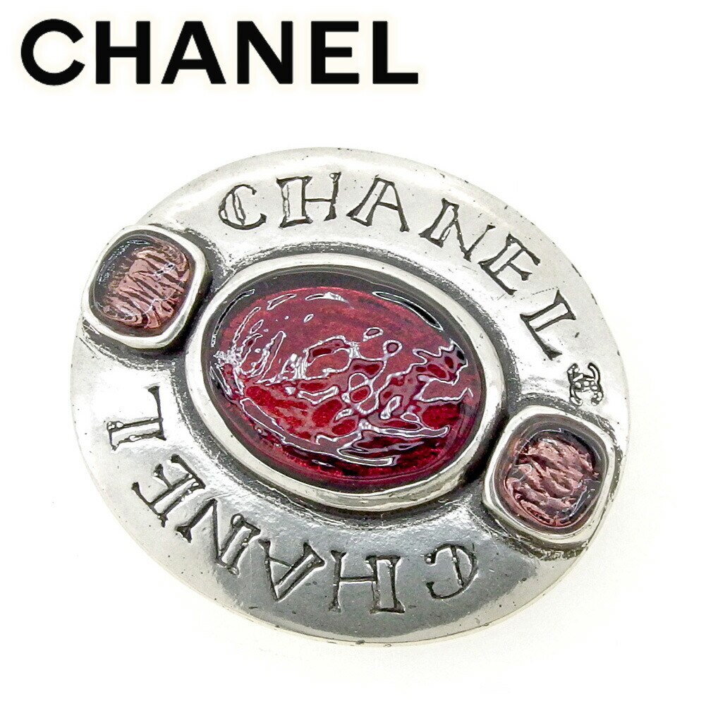 シャネル イヤリング ピンブローチ CAMBON オールドシャネル カラーストーン CHANEL 中古