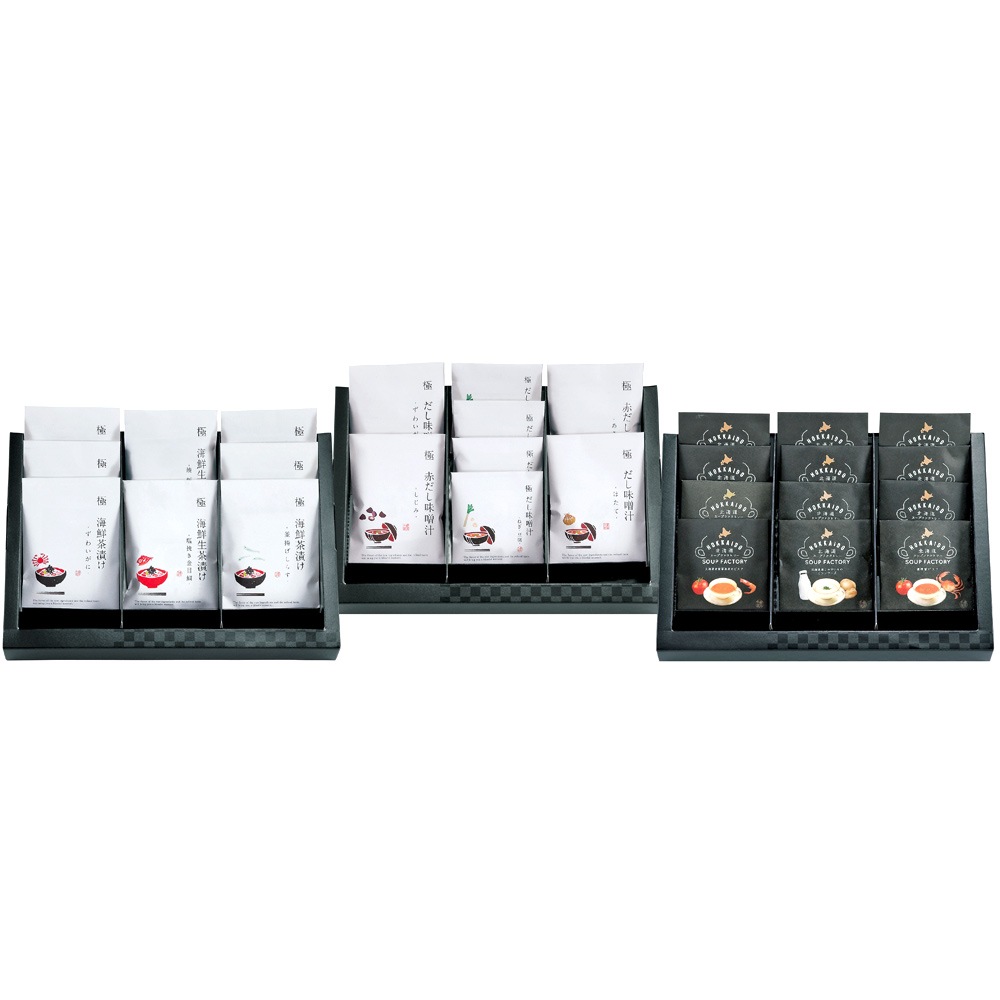 匠菴謹製 極だし Premium 海鮮 生茶漬け だし味噌汁 スープのギフトセット A162-038 ラッピング無料 のし無料 メッセージカード無料 スープ ギフト お中元 お歳暮 B41