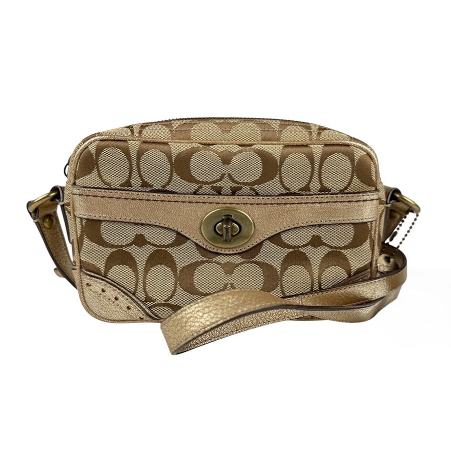 コーチ COACH ショルダーバッグ シグネチャー キャンバス/レザー ブラウン レディース n1115