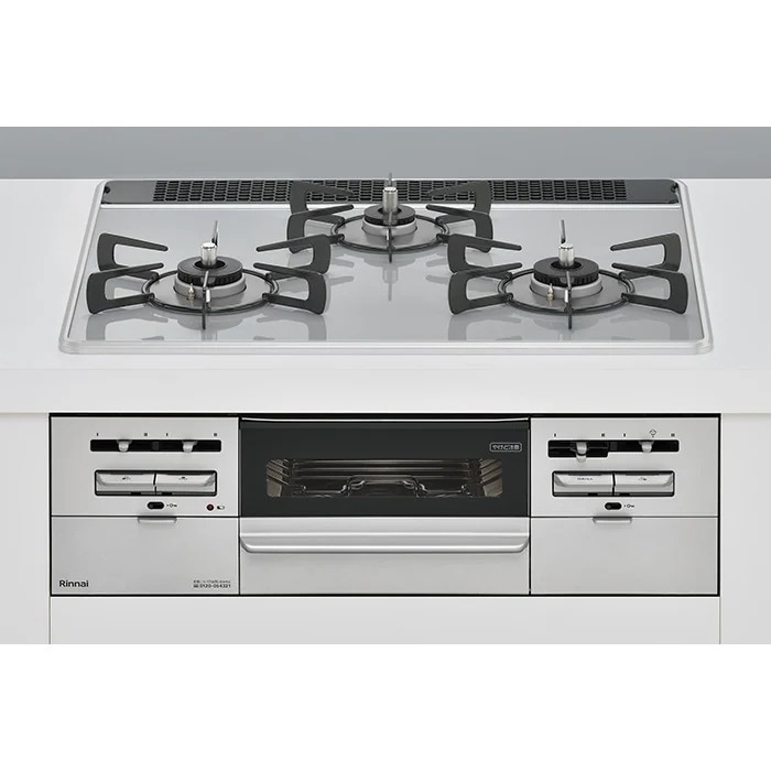 ビルトインガスコンロ 60cm 都市ガス用 パールクリスタル ミストグレー RS31W36P49RVW-13A