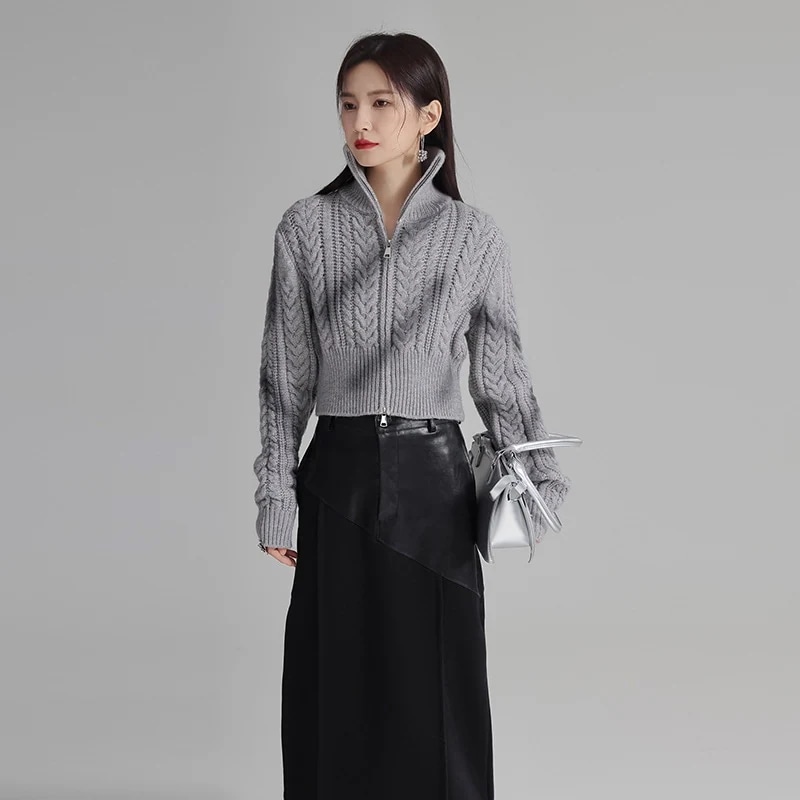 【J.Fashion】 春 ニットカーディガン ショート丈 ニット セーター 関連商品は店で購入可能30%までに制限