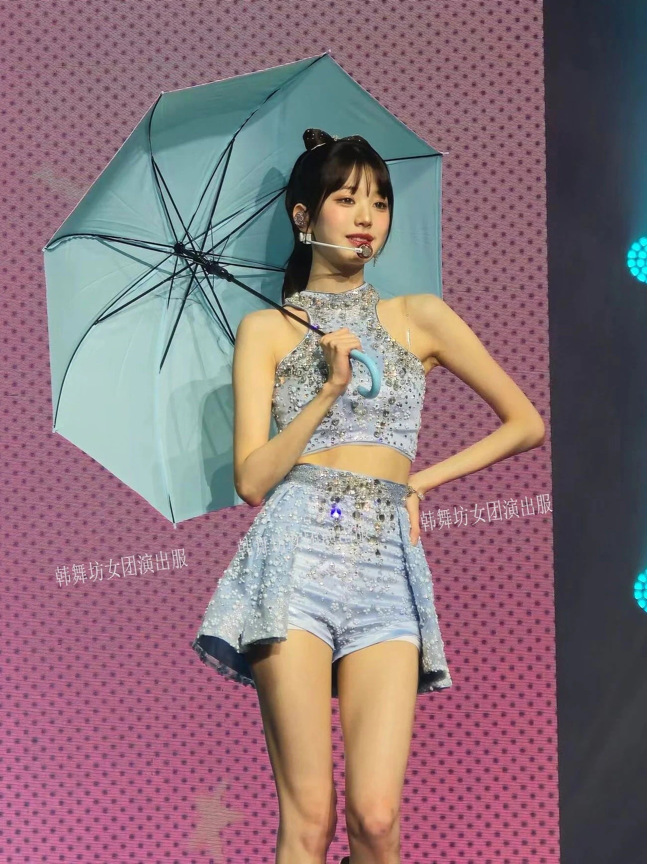 【2枚購入で200円 OFF！急速出荷】Ive 張元英パフォーマンス衣装重工業ビーズジャズステージスーツ