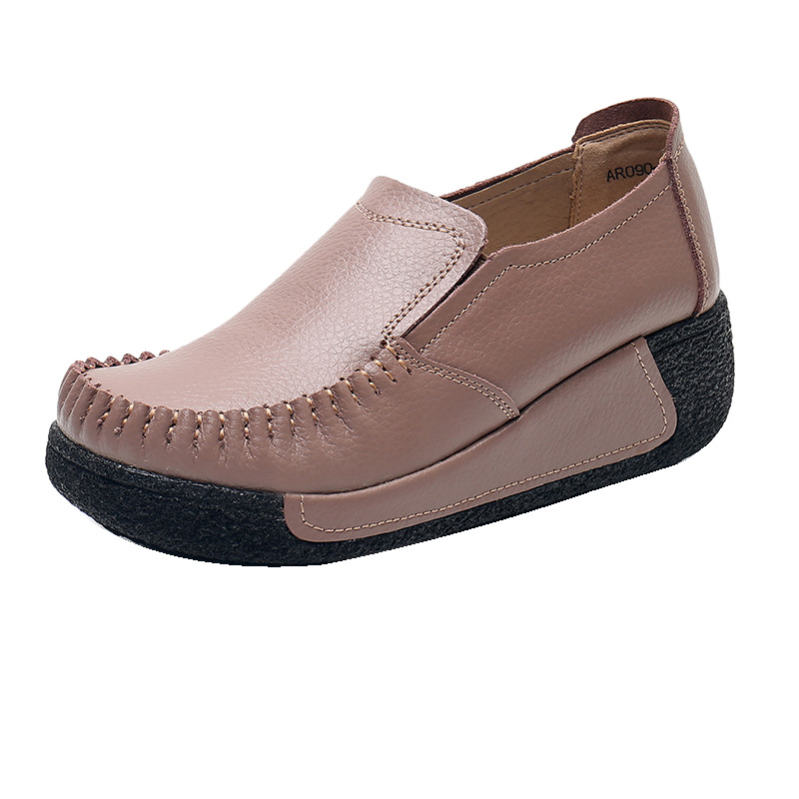 500円OFFクーポン レディースシューズ 厚底 モカシン ウエッジソール 厚底靴 無地 プラットフォーム パンプス スニーカー 長時間立ち仕事 疲れない 履きやすい 歩きやすい ナースシューズ 看護