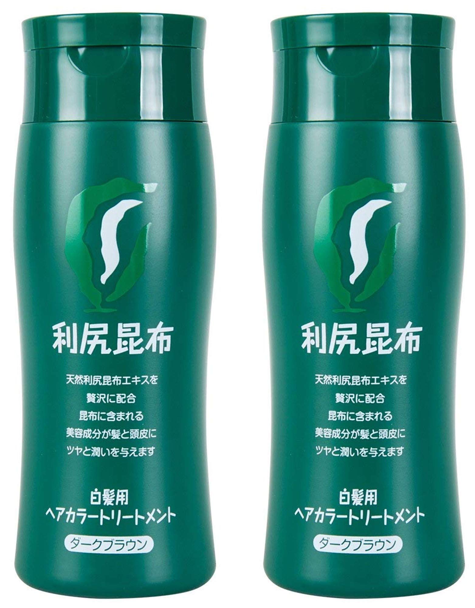 昆布ヘアカラートリートメント白髪染め　200ｇ(ダークブラウン) 2個セット(宅)