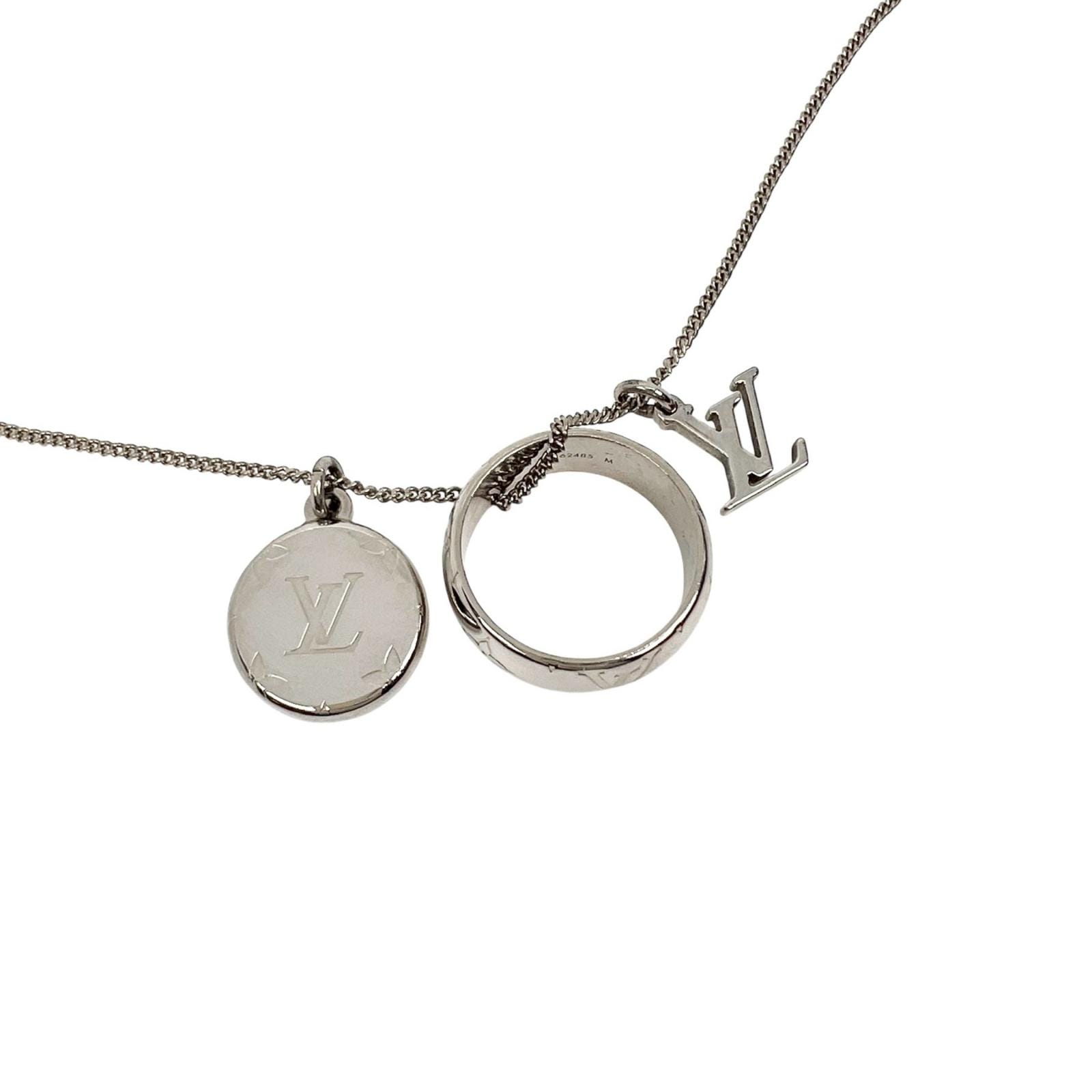 モノグラム リング M62485 ネックレス シルバー DI0138 約16.5g ユニセックス 中古品