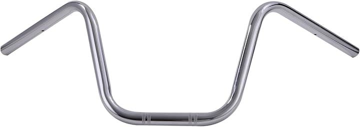 バイク 用 ハンドルバー アップ 1インチ 25.4mm スチール シャドウ レブル250 レブル500 イントルーダー 等 汎用 社外品 カスタムパーツ(シルバー)