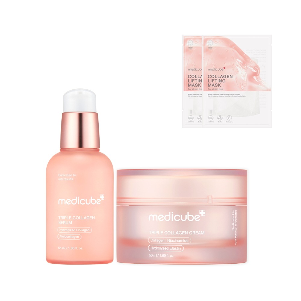 メディキューブ コラーゲン 弾力 2種セット（セラム 55ml+クリーム 50ml）