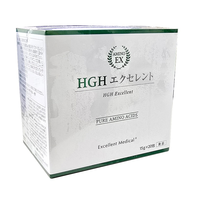 HGH サプリ HGHエクセレント 15g× 30袋 橋本医師監修 サプリメント　アミノ酸サプリ レスベラトロール 配合 サーチュイン遺伝　10種類の天然L型 アミノ酸子