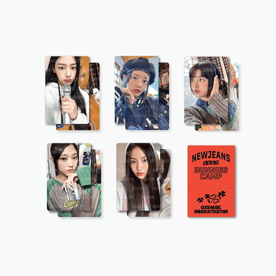【予約】[NewJeans - BUNNIES CAMP]　PHOTO CARD SET　ニュージ...のサムネイル