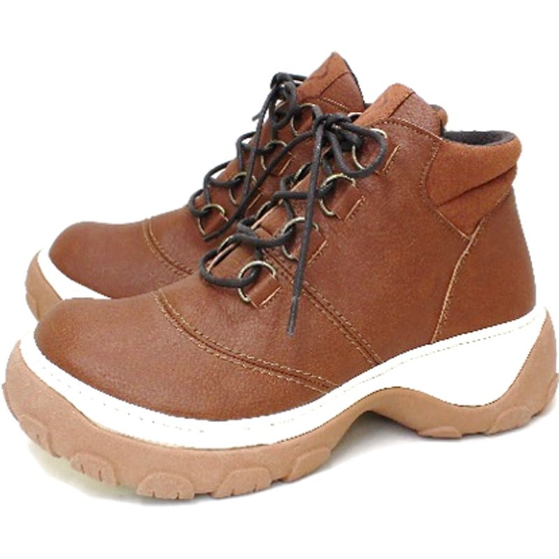 サイドジップツキハイカットシューズ カジュアルシューズ (cjab001-brn)