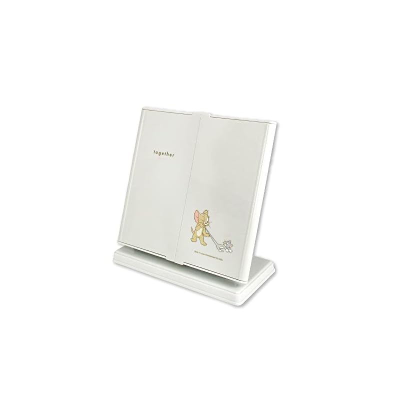 ティーズファクトリー 角度調整できる 三面鏡 トムとジェリー 卓上 グレー TJ-5537610GR