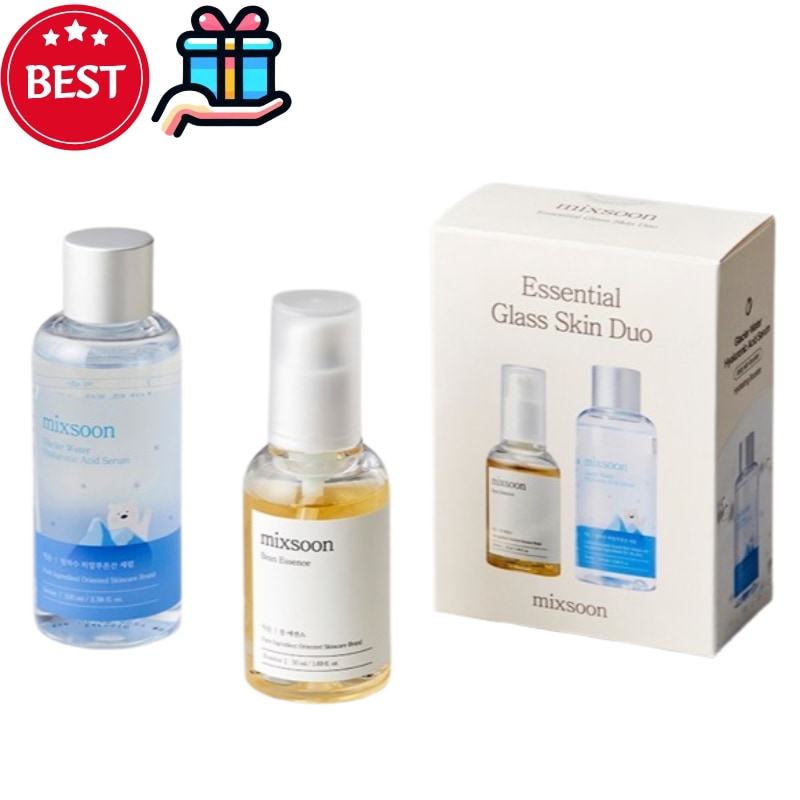 [韓国人気2種セット]大豆エッセンス 美容液 50ml+氷河水ヒアルロン酸セラム 100ML 光彩 水分 角質除去 スキンケア 高栄養 皮脂 老廃物 ツヤ肌 敏感肌 韓国コスメ 正規品