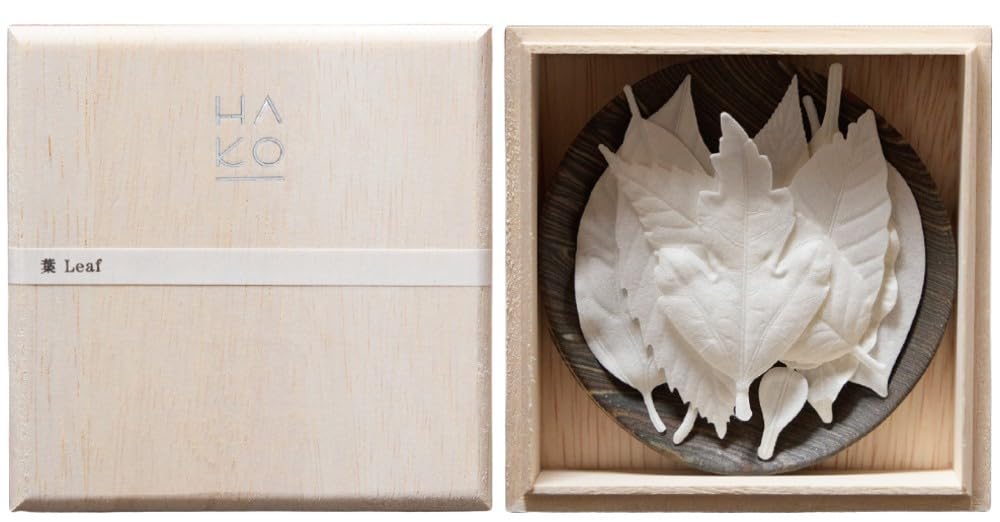 薫寿堂 HA KO 03 紙のお香 8種の香り (8枚入) 不燃性マット付き 香皿付き 葉っぱのお香 ペーパーインセンス インセンス お香 ルームフレグランス