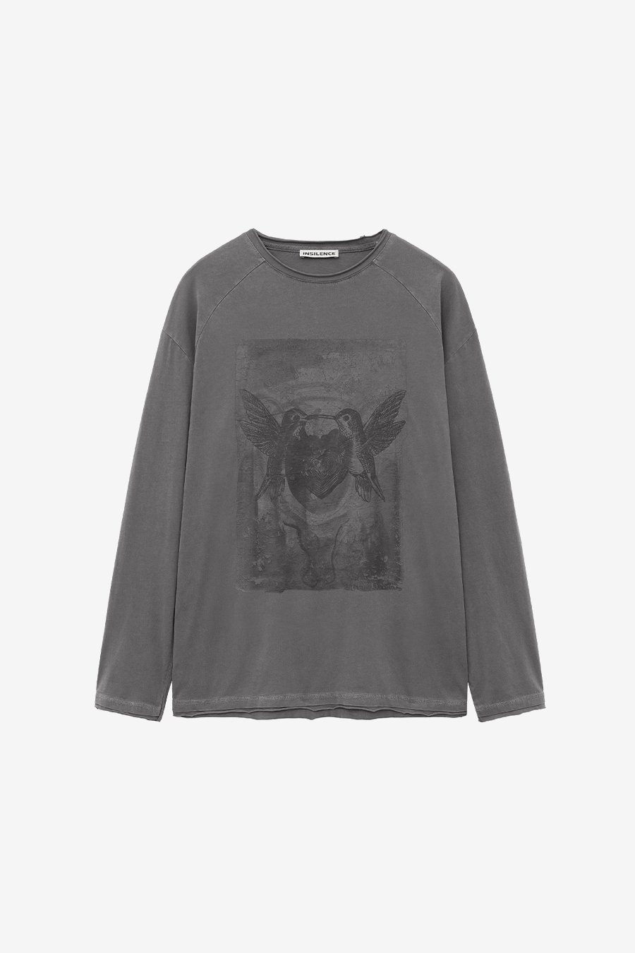 【INSILENCE】 GROTESQUE LONG SLEEVE : CHARCOAL