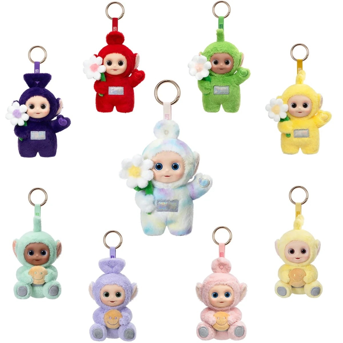 公式正規品POP MART Teletubbies "Say Hello" Series Figures ぬいぐるみペンダント ぬいぐるみキーチェーン ガチャポン ブラインドボックスサプライズギフト