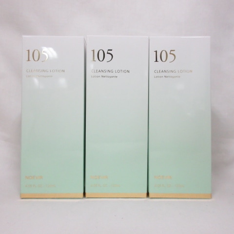 新品3個セット NOEVIR ノエビア 105 クレンジングローション ふきとり用化粧水 120mL ( 1211-y1 )