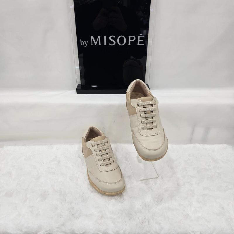 By 女性スポーティシンプルスニーカー 112HT410SI001 IVORY 2 JJ