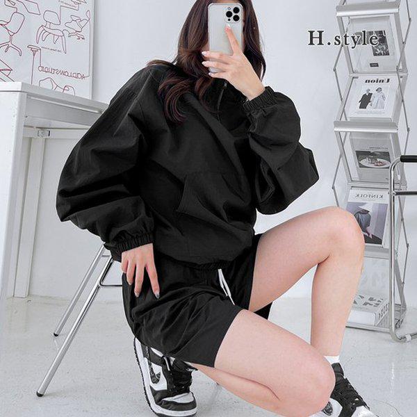 HスタイルMZルーキーアノラックハーフパンツセット/春の新商品/男女共用/トレーニングセット/ジャージセット