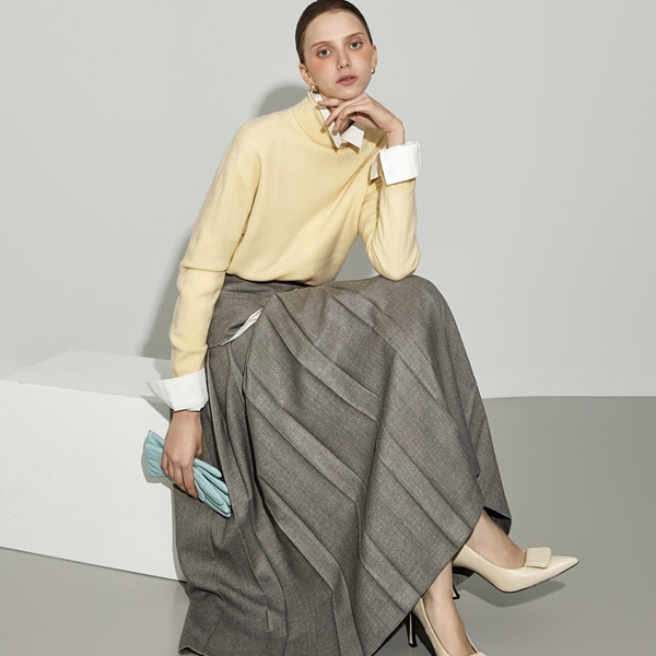 E3960 カシミアウールニット