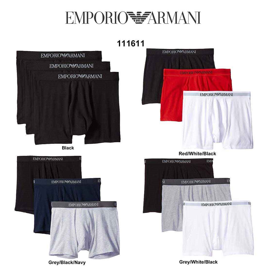 EMPORIO ARMANI ボクサーパンツ 3枚セット お買い得 パック 111611