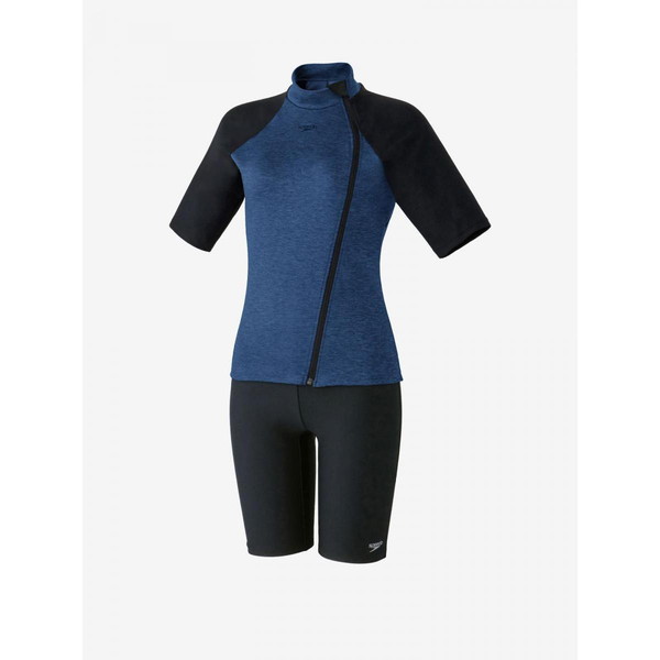 Speedo スピード レディース 水着 セパレート Curvy Boom Short Sleeve Zip Sepa 水泳 水着 SFW32360-XB レディース
