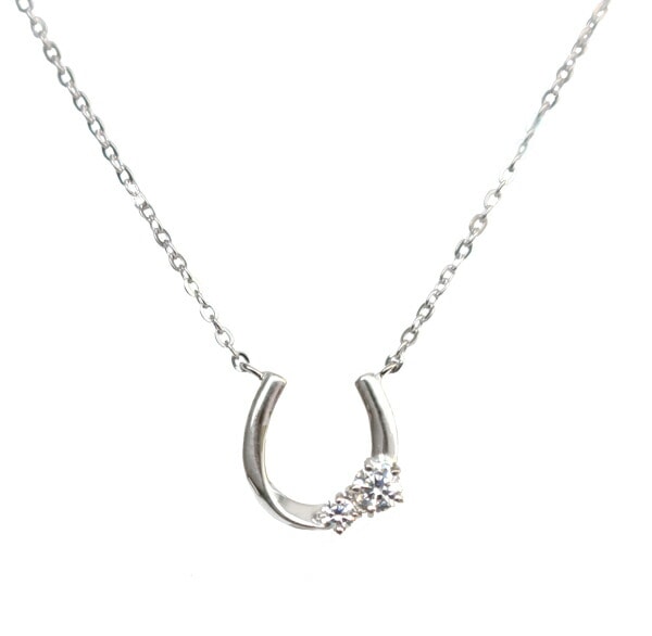 リボン済＆紙袋 4c 正規品 ネックレス 馬蹄モチーフネックレス レディース ペンダント 4度 プレゼント シルバー素材 祝い 喜ばれるギフト