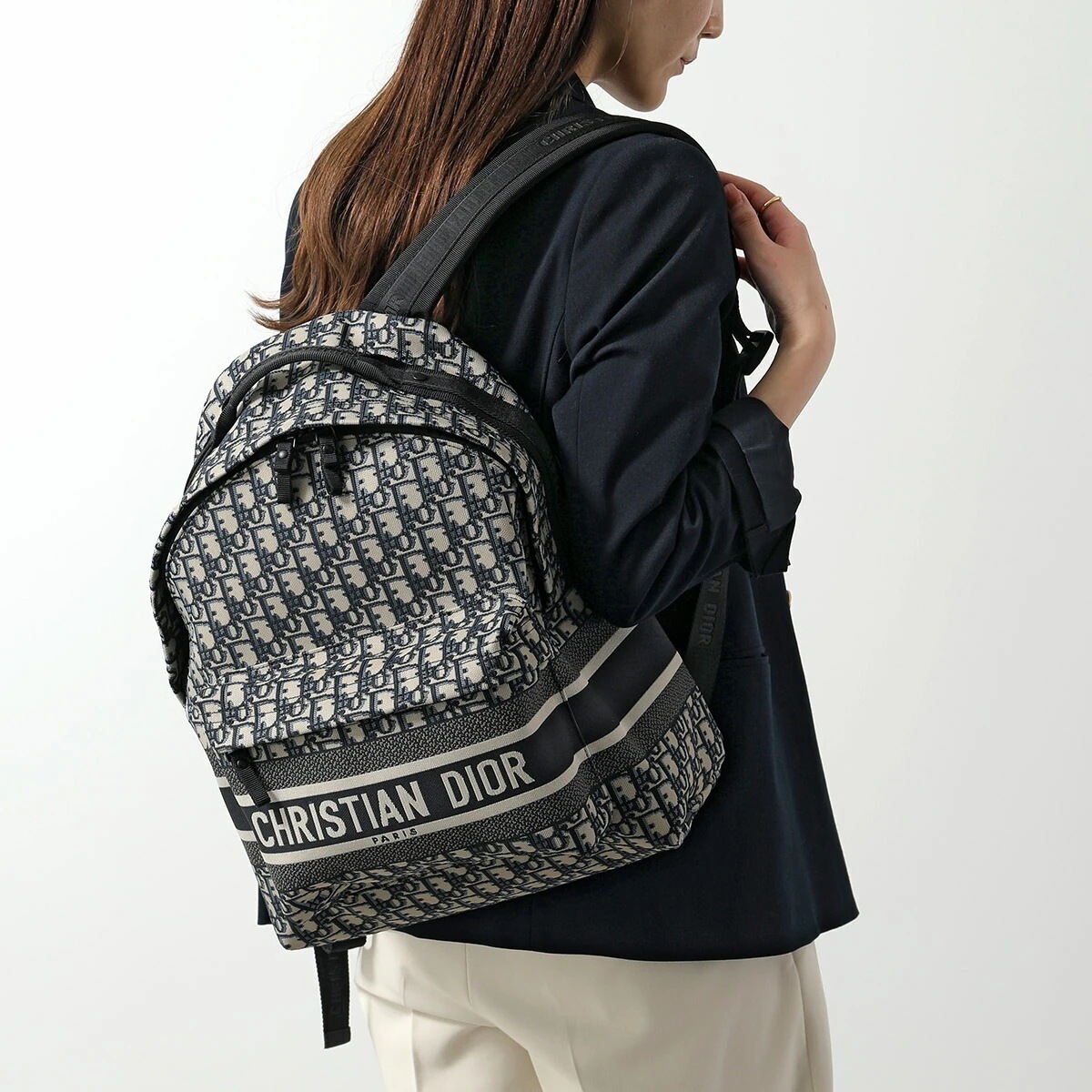 Dior ディオール バックパック Diortravel ディオールトラベル M6104STZQ レディース リュック 撥水 ジャガードロゴ 鞄 M928