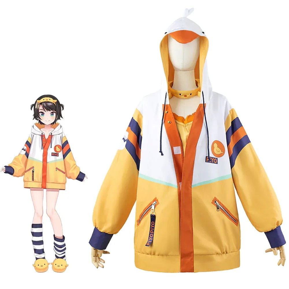 バーチャルYouTuber　Vtuber　hololive　大空スバル　ひよこお部屋着　コスプレ衣装期間限定30％