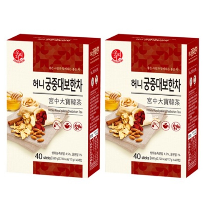 ウリ茶 ハニー 宮中 大宝韓茶 17g x 40スティック 2箱
