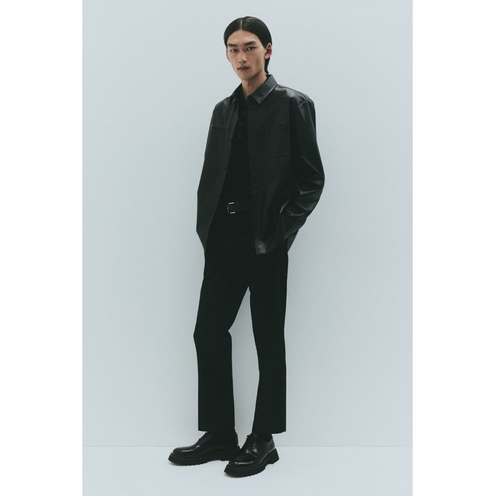 H&M スーツパンツレギュラーフィットブラック