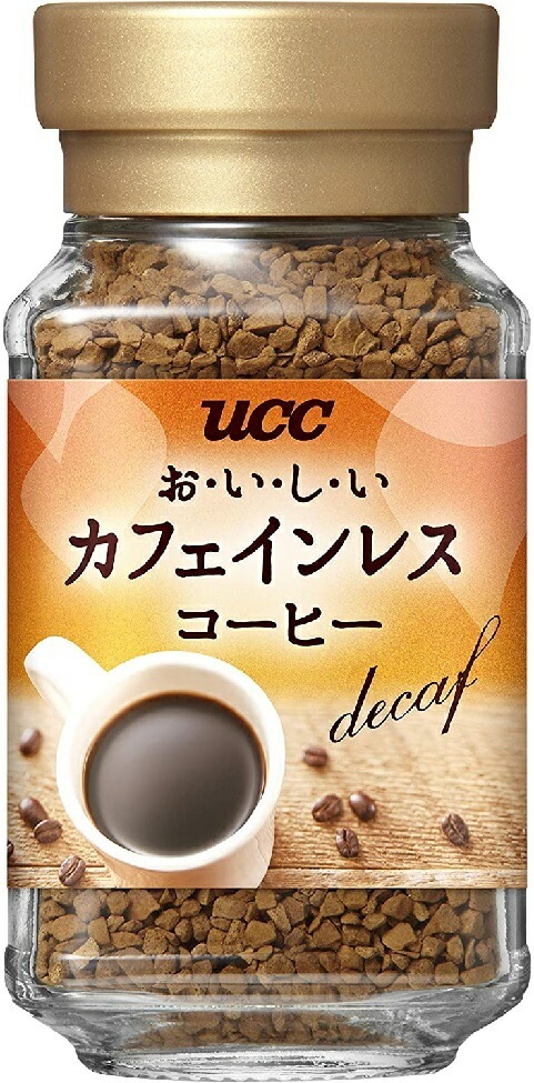【送料無料】UCC おいしいカフェインレスコーヒー 瓶 45g12個