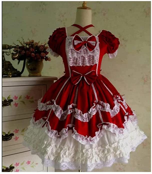 ワンピース ロリータ ゴシック コスプレ 衣装 フリル かわいい コスプレ メイド 衣装 コスチュー