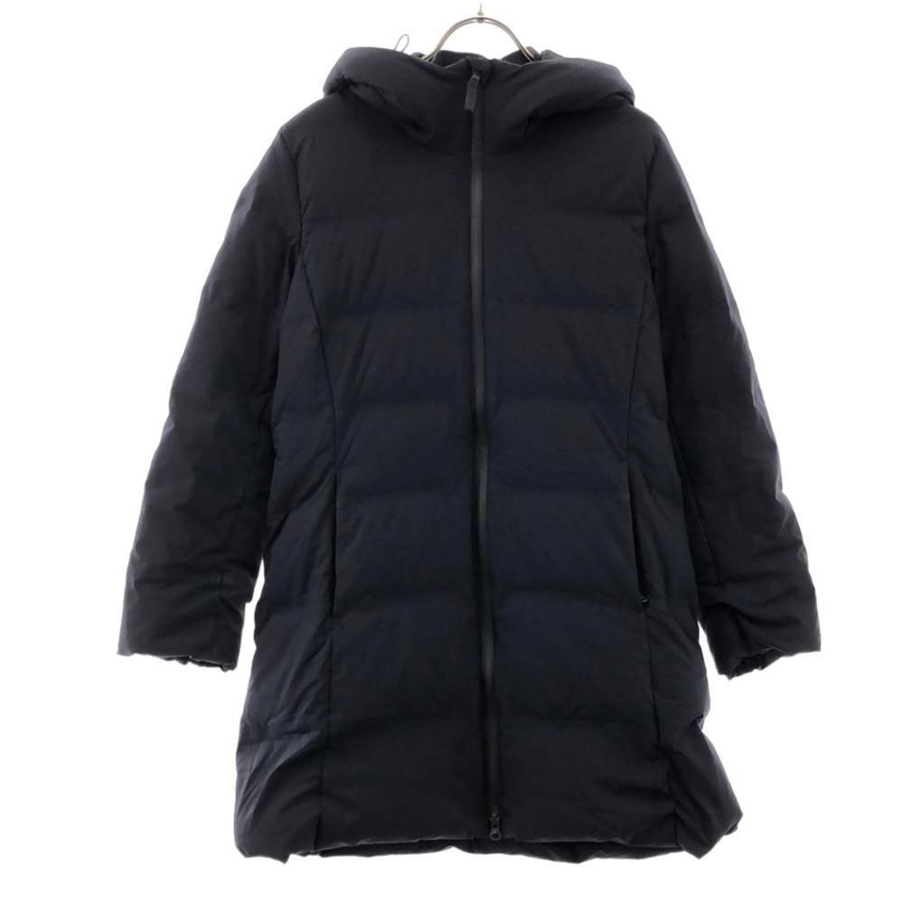 シームレスダウンショート コート S ネイビー レディース