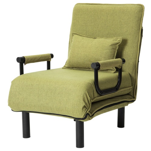 【国内発送送.料.無.料】【グリーン】折りたたみソファー ソファベッド　1人掛け 省スペース　硬め 17,999円