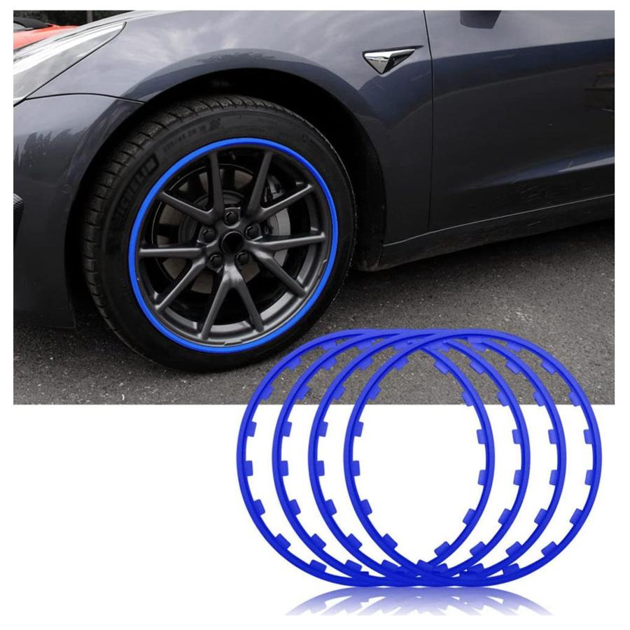 ホイールリムガード リムガード ホイール リムガード プロテクター 自動車改造用合金ホイール保護すべての車種用車ホイールリムプロテクター取り付け簡単